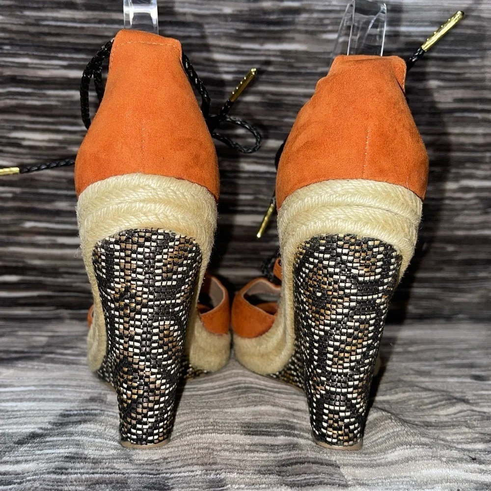 EUC Charles by Charles David Boston Microsuede Wedge Sandals